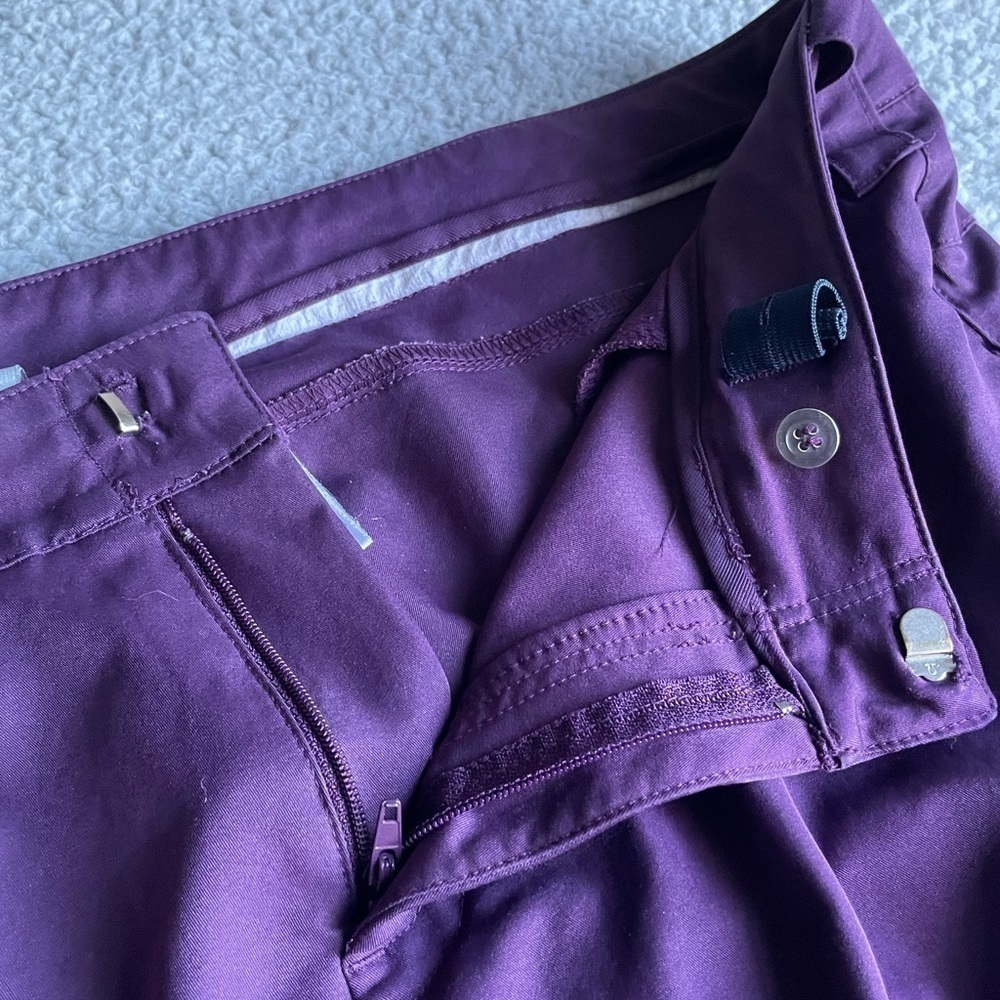 Nike Pant‎ Women's L(12-14) Straight leg, zipped pockets/slits bottom purple,VTG - Picture 6 of 15